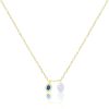 Necklaces Ritani | Meira T 14Kt Yellow Gold 0.09 Ctw Opal And Diamond Necklace