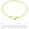 Bracelets Ritani | Men'S 14Kt Gold Oval Twist Barrel Lock Bead Bracelet