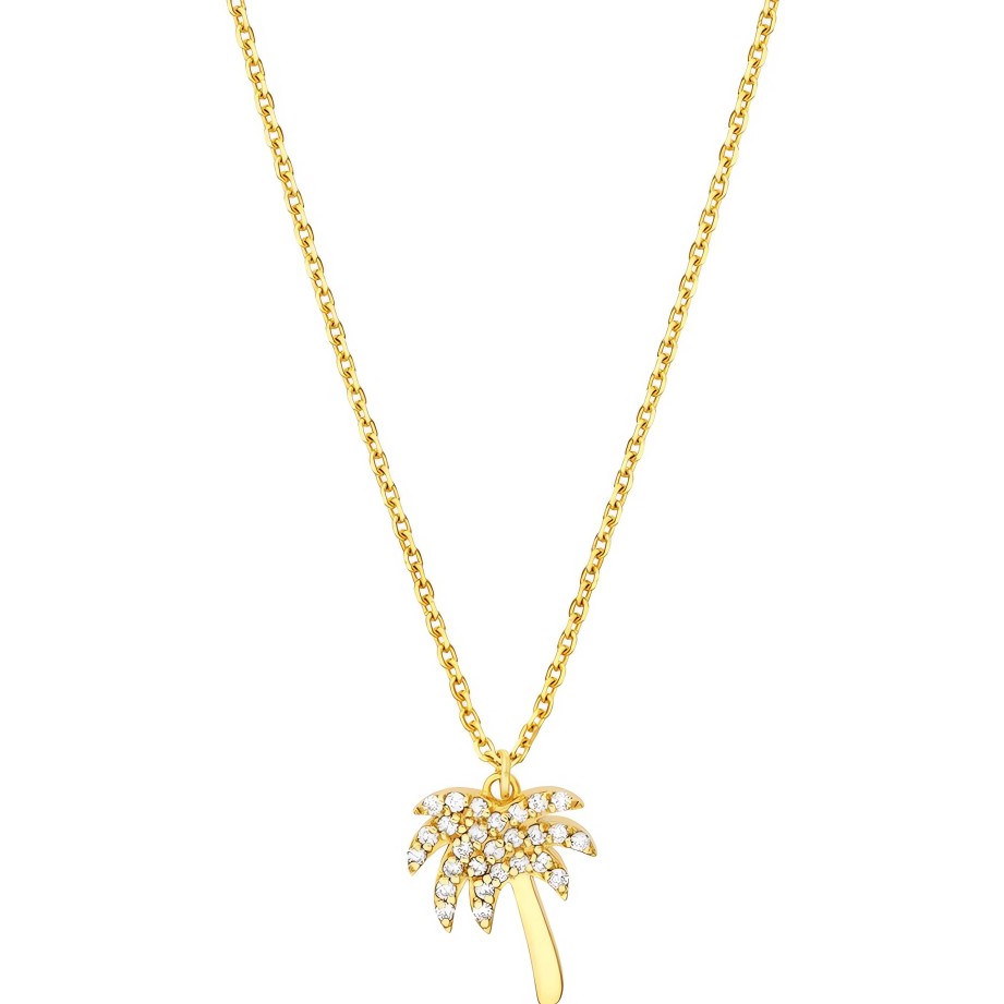 Necklaces Ritani | 14Kt Gold 0.14 Ctw Diamond Palm Tree Necklace