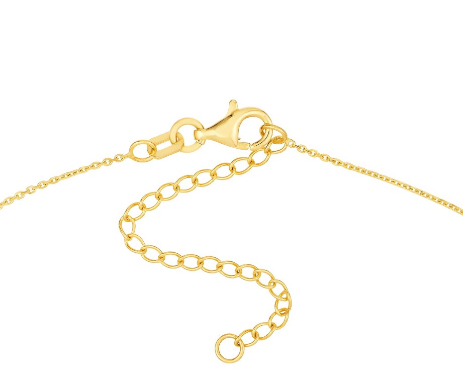 Necklaces Ritani | Scattered Diamond Medallion Necklace - 14Kt Gold 0.04 Ctw