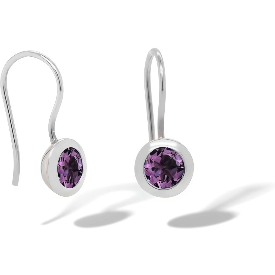 Earrings Ritani | Sterling Silver 6Mm Colorful Gemstone Drop Earrings