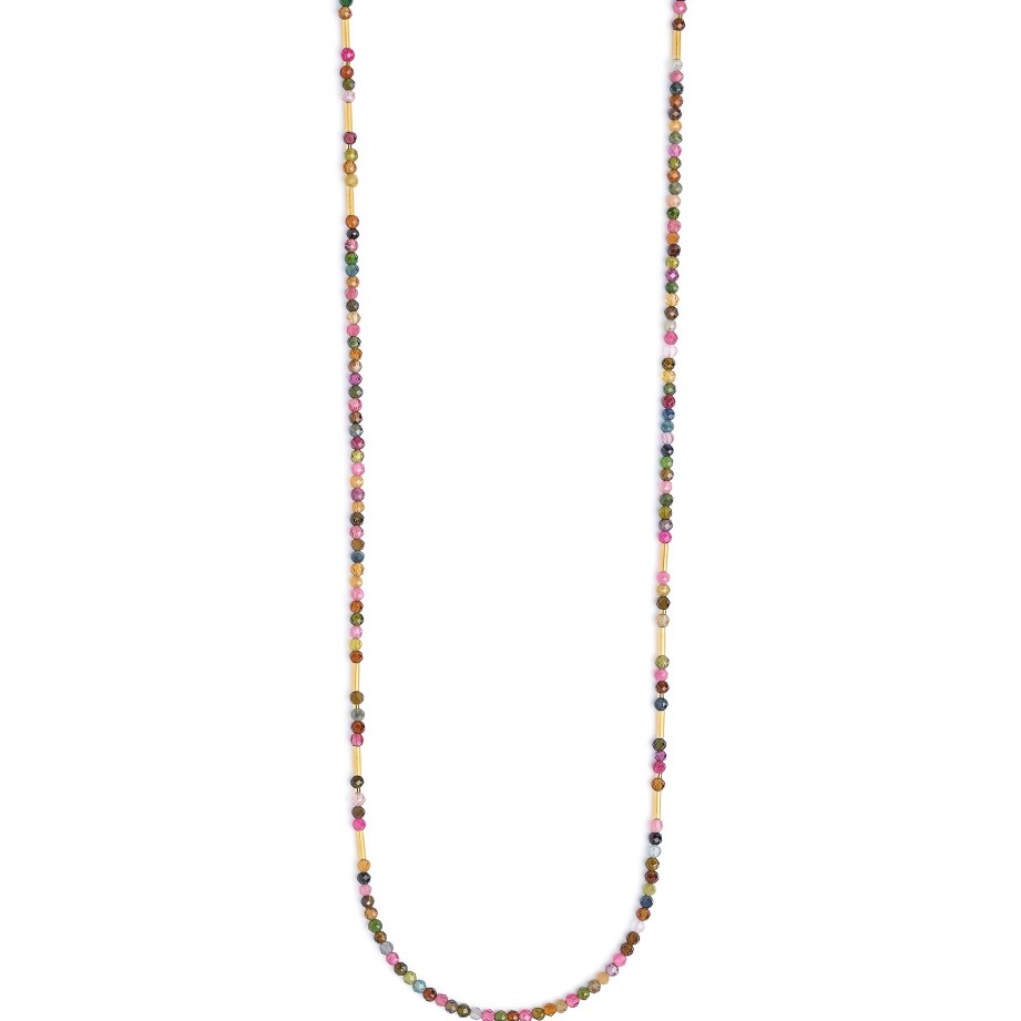 Necklaces Ritani | 24Kt Gold Plated Landeolon Tourmaline Necklace