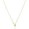 Necklaces Ritani | Meira T 14Kt Gold 0.15 Ctw Brushed Gold Heart Neckkace