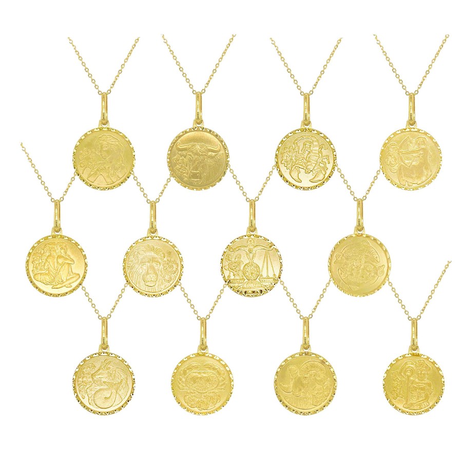 Necklaces Ritani | 14Kt Gold Zodiac Necklace