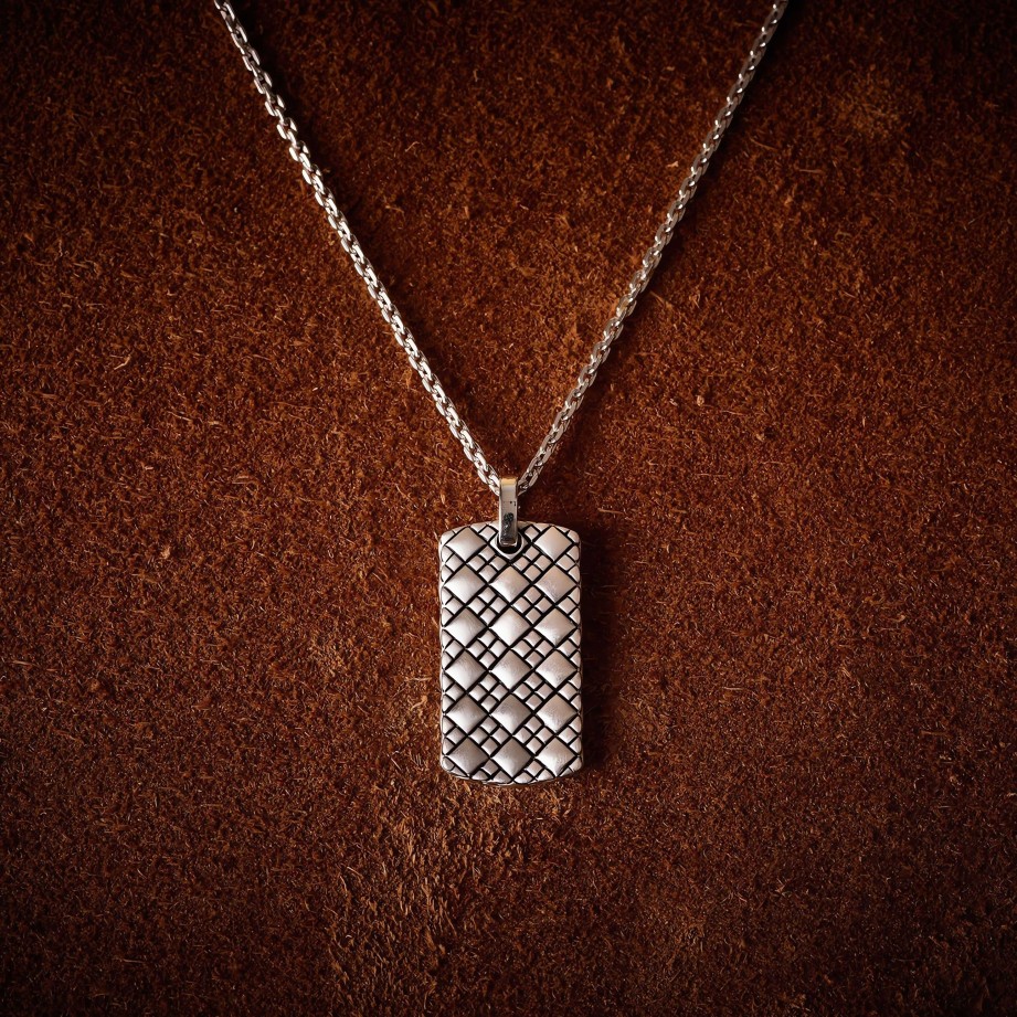 Necklaces Ritani | Men'S Sterling Silver Lemion Lobos Necklace