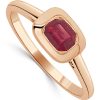 Rings Ritani | 14Kt Gold 0.65 Ctw Ruby Bezel Set Ring