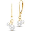 Earrings Ritani | 14Kt Gold Freshwater Pearl Cluster Drop Earrings