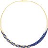 Necklaces Ritani | 24Kt Gold Plated Clini Triple Strand Lapis Necklace