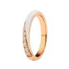 Rings Ritani | 18Kt Rose Gold 0.44 Ctw White Enamel & Diamond Ring