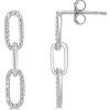 Earrings Ritani | 14Kt Gold 0.28 Ctw Diamond & Paper Clip Link Earrings