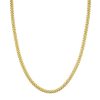 Necklaces Ritani | Men'S 10Kt Gold 20-26" 5.0Mm Miami Cuban Chain With Lobster Lock