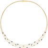 Necklaces Ritani | 24Kt Gold Plated Cubetina Hematite Necklace