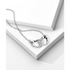 Necklaces Ritani | 0.03 Ctw Double Heart Diamond Charm Pendant