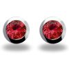 Earrings Ritani | Sterling Silver 6Mm Round Bezel Colorful Gemstone Stud Earrings