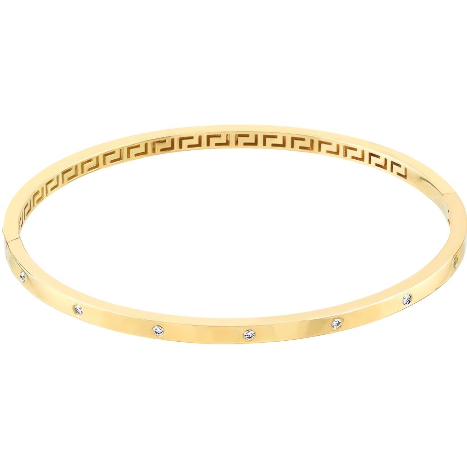 Bracelets Ritani | 14Kt Gold 0.16 Ctw Diamond Square Tube Bangle