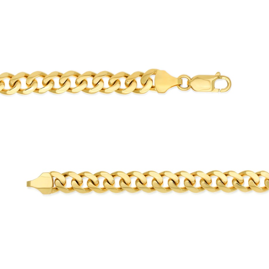 Bracelets Ritani | Men'S 14Kt Gold 7.3Mm Miami Cuban Chain Bracelet