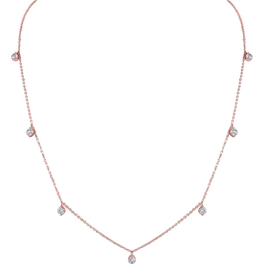 Necklaces Ritani | 14Kt Gold 0.82 Ctw Diamond Dangle Necklace