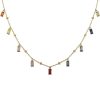 Necklaces Ritani | 14Kt Yellow Gold 1.33 Ctw Diamond & Multi-Colored Sapphire Dangle Station Necklace