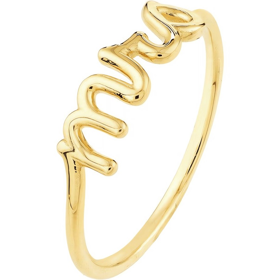 Rings Ritani | 14Kt Gold Scripts Collection "Mrs" Ring