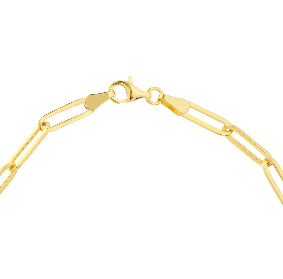 Bracelets Ritani | 14Kt Gold 0.06 Ctw Bezel Set Diamond Paper Clip Bracelet