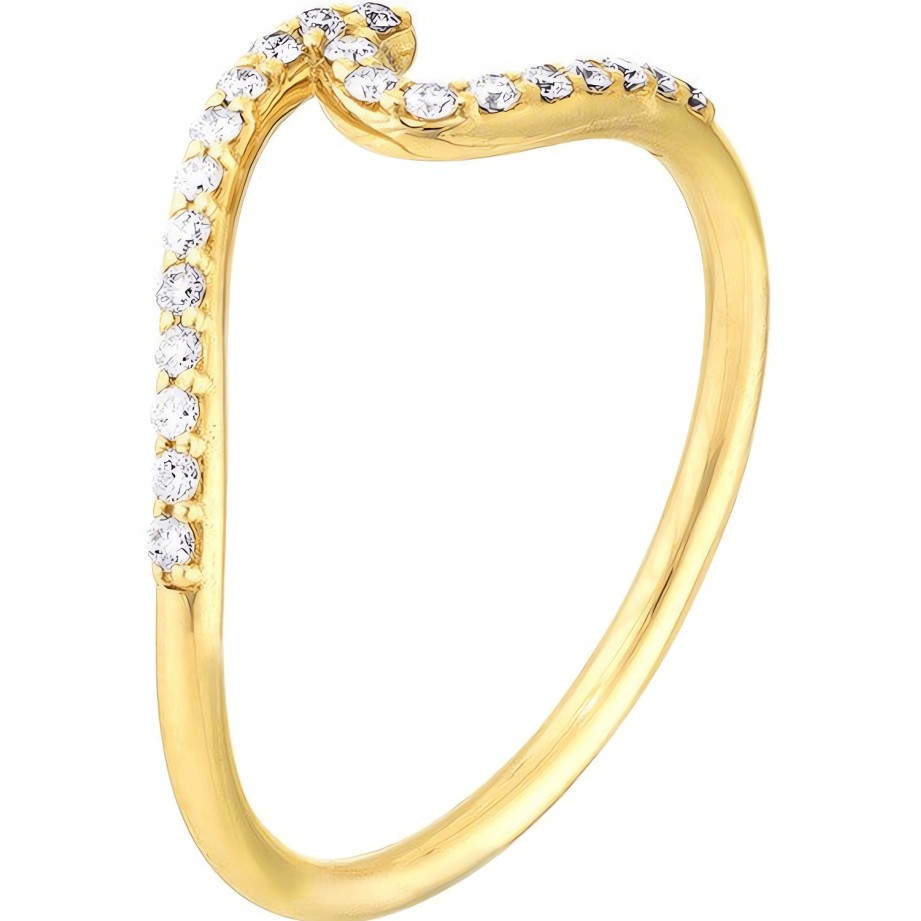 Rings Ritani | 14Kt Gold 0.16 Ctw Diamond Wave Ring