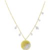 Necklaces Ritani | Meira T 14Kt Gold 0.17 Ctw Brushed Gold And Diamonds Necklace