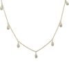 Necklaces Ritani | 14Kt Yellow Gold 0.29 Ctw Pear Shaped Diamond Drop Station Necklace