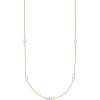 Necklaces Ritani | 14Kt Gold Three Pearl Station Necklace