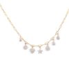 Necklaces Ritani | Meira T 14Kt Gold 0.21 Ctw Dainty Diamond Charm Paperclip Necklace