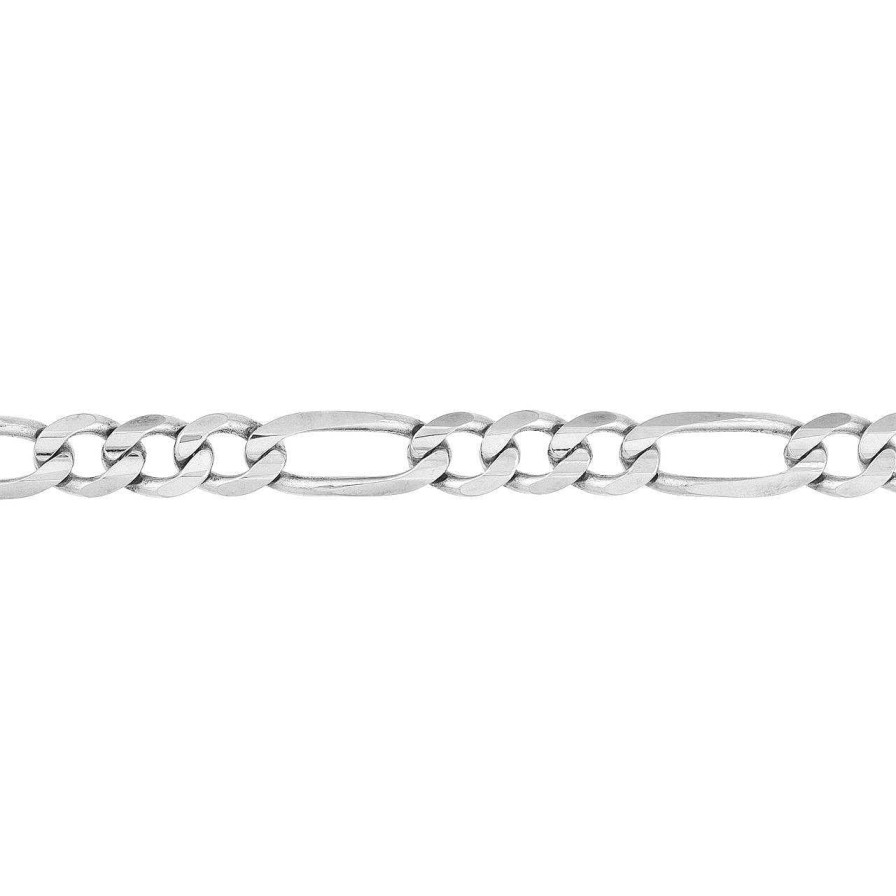 Bracelets Ritani | Men'S 14Kt Gold 5.8Mm Concave Figaro Chain