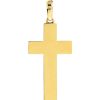 Men'S Jewelry Ritani | Men'S 14Kt Gold Fancy Black Enamel Cross Pendant