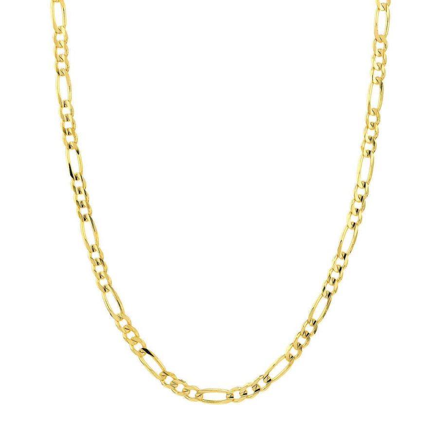 Men'S Jewelry Ritani | Men'S 14Kt Gold 20-24" 5.8Mm Concave Figaro Chain