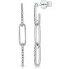 Earrings Ritani | 14Kt Gold 0.16 Ctw Diamond Link Earrings