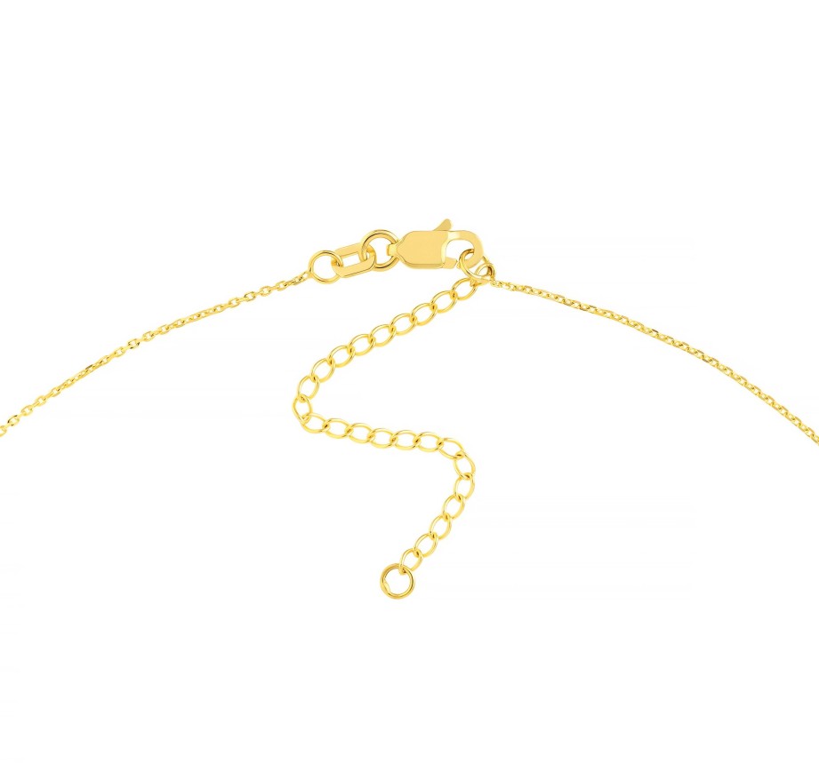 Necklaces Ritani | 14Kt Gold 0.14 Ctw Diamond Thunderbolt Necklace