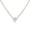 Necklaces Ritani | 14Kt Gold 0.31 Ctw Diamond Heart Bezel Necklace