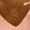 Necklaces Ritani | Meira T 14Kt Gold 0.09 Ctw Starburst Diamond Necklace