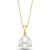 Necklaces Ritani | 14Kt Gold Freshwater Pearl Button Pendant