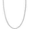 Necklaces Ritani | Men'S Sterling Silver 4.95Mm 18-30" Curb Chain With Lobster Lock