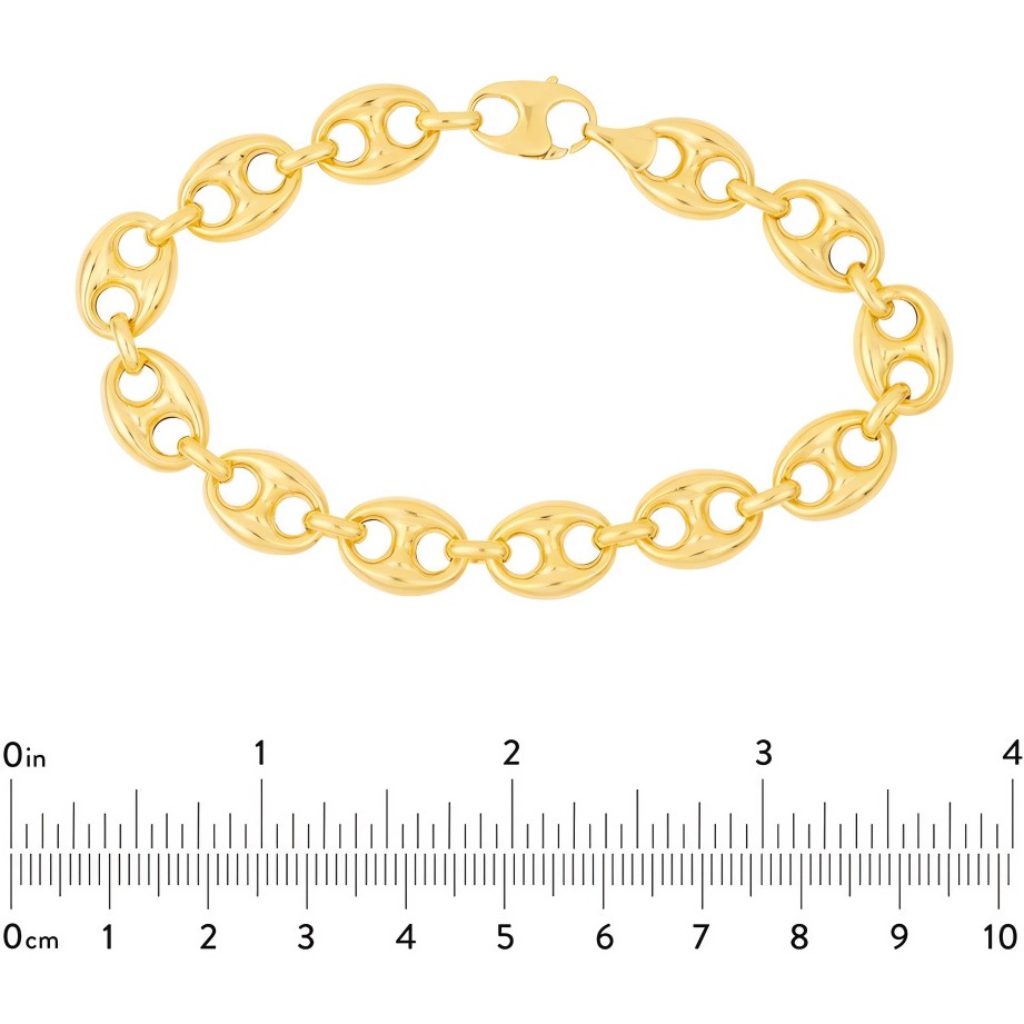 Bracelets Ritani | 14Kt Gold 10Mm Puff Mariner Chain Bracelet