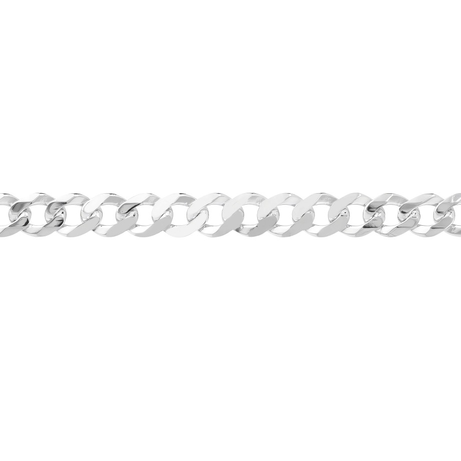 Bracelets Ritani | Men'S Sterling Silver 4.95Mm Curb Chain Bracelet