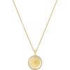 Necklaces Ritani | 24Kt Gold Plated Sun & Moon Reversible Necklace