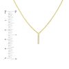 Necklaces Ritani | 14Kt Yellow Gold 0.10 Ctw Diamond Staple Bar Drops Duet Necklace