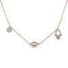 Necklaces Ritani | 14Kt Gold 0.23 Ctw Diamond Evil Eye Charm Necklace