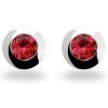 Earrings Ritani | Sterling Silver 4Mm Round Bezel Colorful Gemstone Stud Earrings