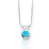 Necklaces Ritani | Sterling Silver 8Mm Round Bezel Gemstone Necklace