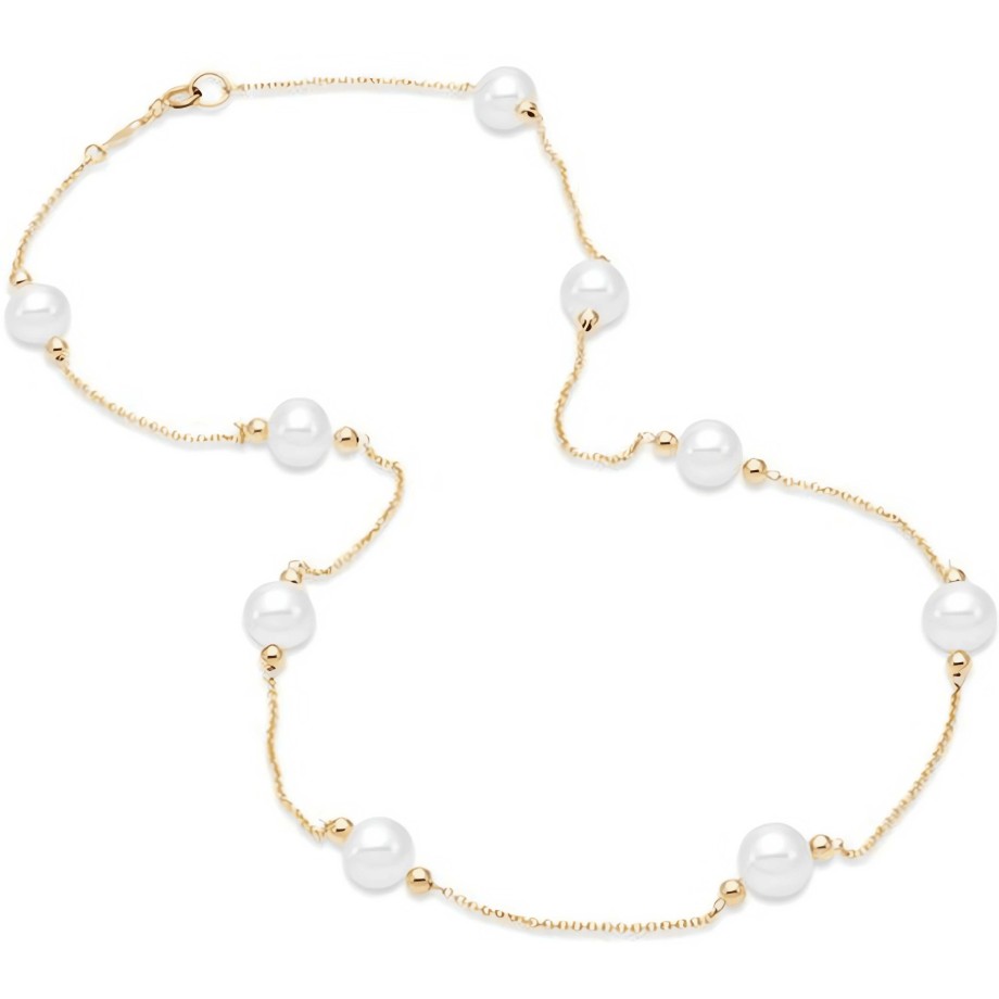 Necklaces Ritani | Freshwater Pearl Chain Necklace