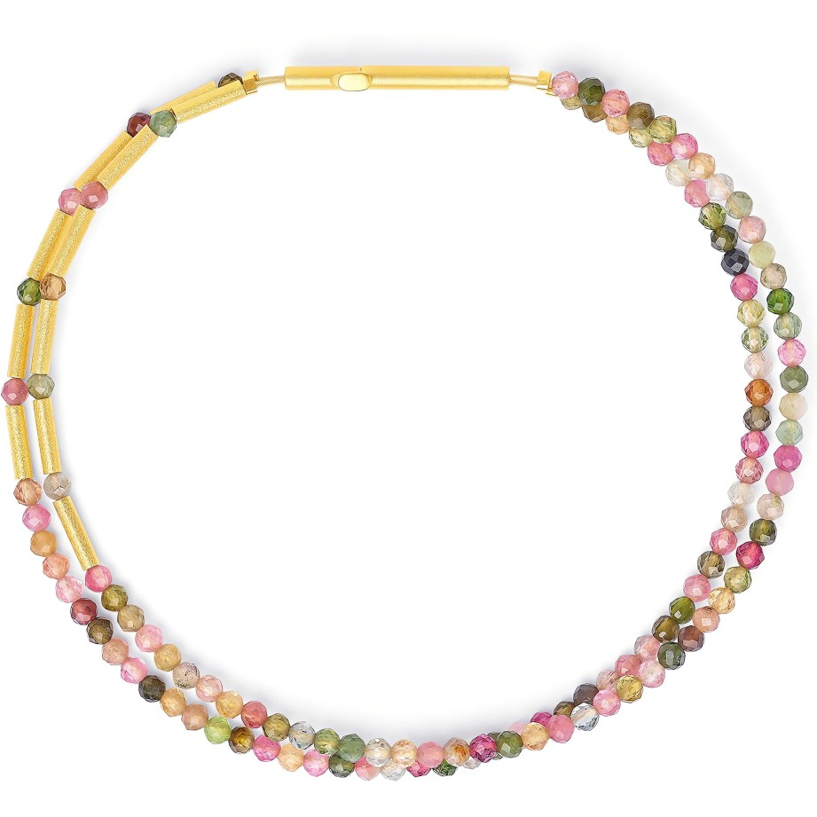 Bracelets Ritani | 24Kt Gold Plated Clini Tourmaline Bracelet