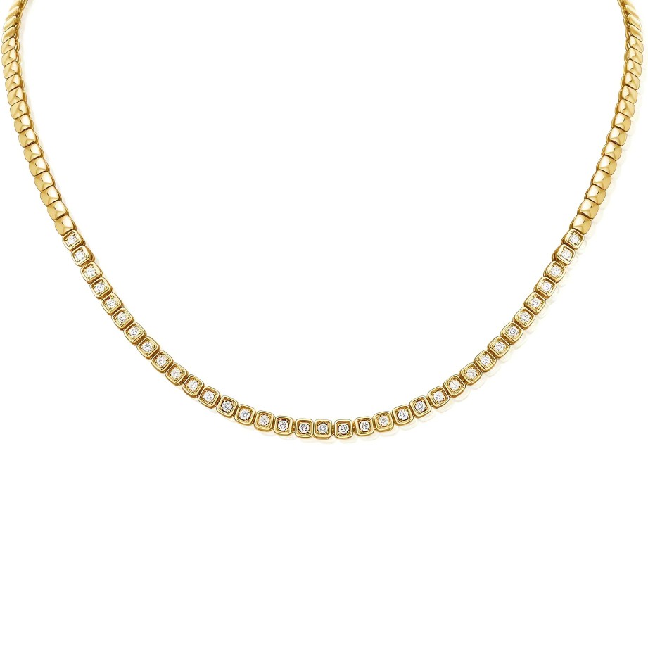 Necklaces Ritani | 14Kt Gold 1.34 Ctw Diamond Necklace