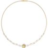 Necklaces Ritani | 24Kt Gold Plated Solaris Pearl Sun & Moon Necklace