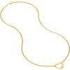 Necklaces Ritani | 14Kt Yellow Gold Faux Carabiner Heart On Rolo Necklace